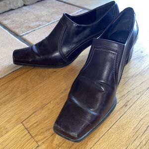 Franco Sarto Women’s Size 9 M Cognac Brown Leather Ankle Bootie Boots Shoes